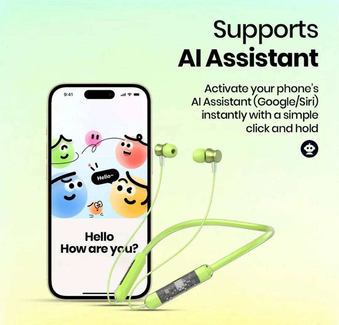 ๐ง๐ต Transparent Bluetooth Neckband ๐ | 72H Battery Life ๐ |HD Voice | Deep Bass๐โจ - Image 6