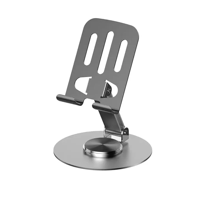 360° Adjustable Aluminium Phone Stand with Anti-Slip Base - Image 5
