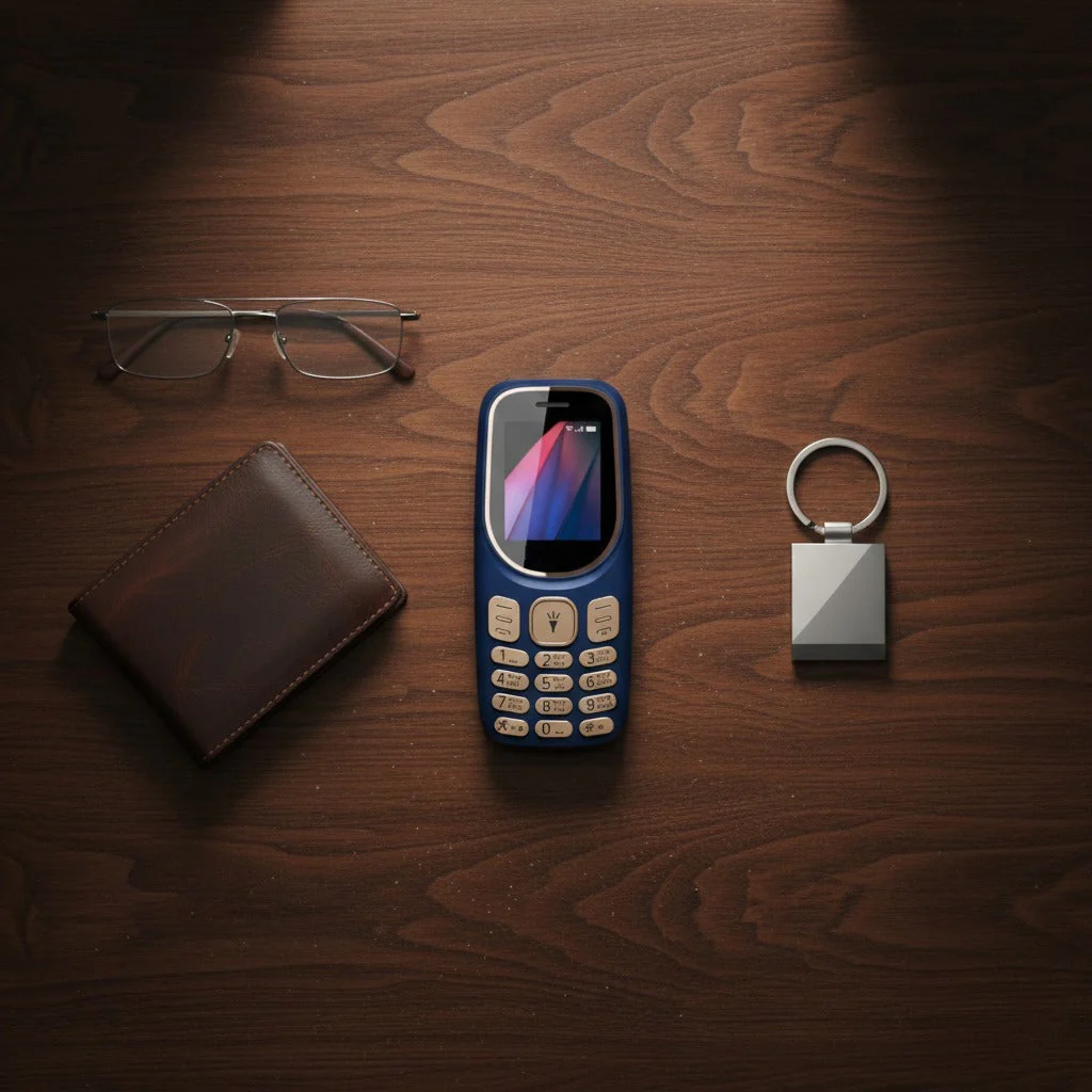 Dual SIM Keypad Mobile Phone with 1100mAh Battery, FM & Torch - Image 3