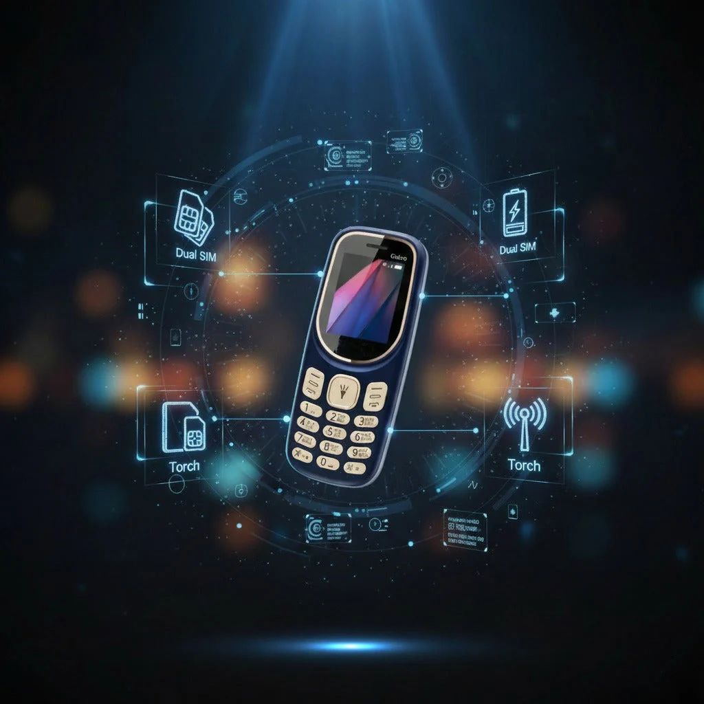 Dual SIM Keypad Mobile Phone with 1100mAh Battery, FM & Torch - Image 6