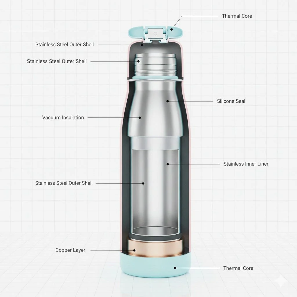 Leak-Proof Glass Water Bottle with Protective Silicone Sleeve - Image 6