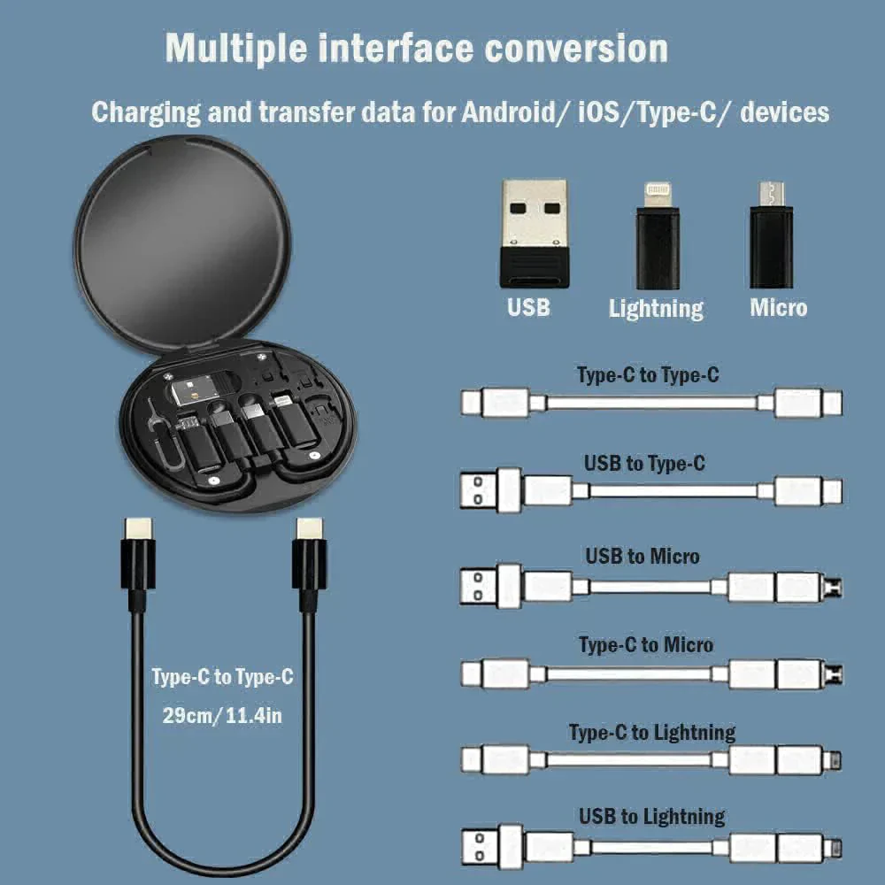 Wireless Bluetooth Cable Earbud M10 With Multifuncational Data Cable Set - Image 5