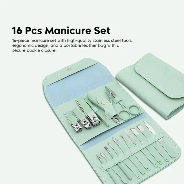 Professional Manicure & Pedicure Nail Grooming Kit - Image 2