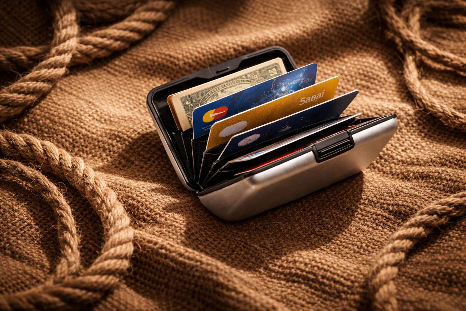 Slim Premium Aluminum Card Holder Wallet - Image 6