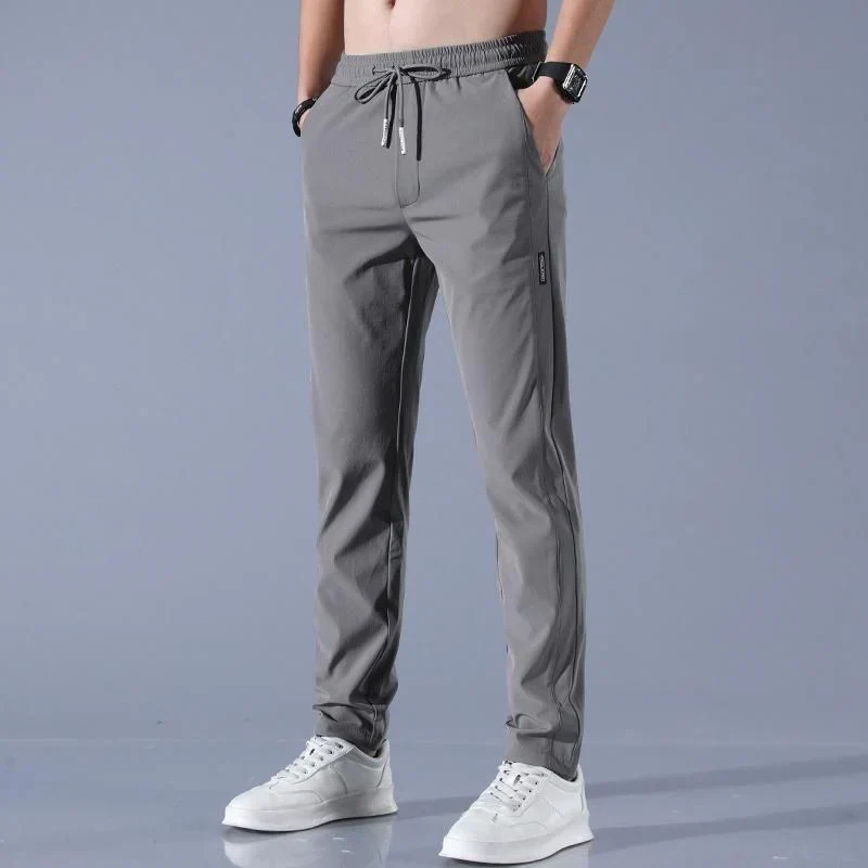 PREMIUM MEN'S HIGH STRETCH SKINNY LYCRA PANTS_ 🔥Buy1 Get 1 Free💥🤩 (Black & Gray) 🔥 - Image 5