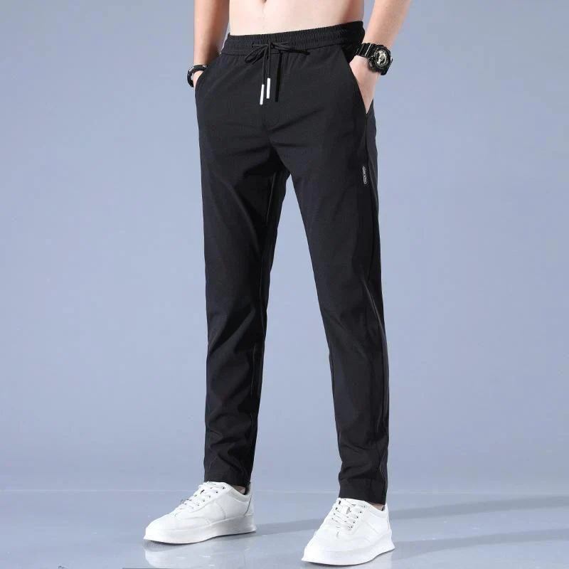 PREMIUM MEN'S HIGH STRETCH SKINNY LYCRA PANTS_ 🔥Buy1 Get 1 Free💥🤩 (Black & Gray) 🔥 - Image 6