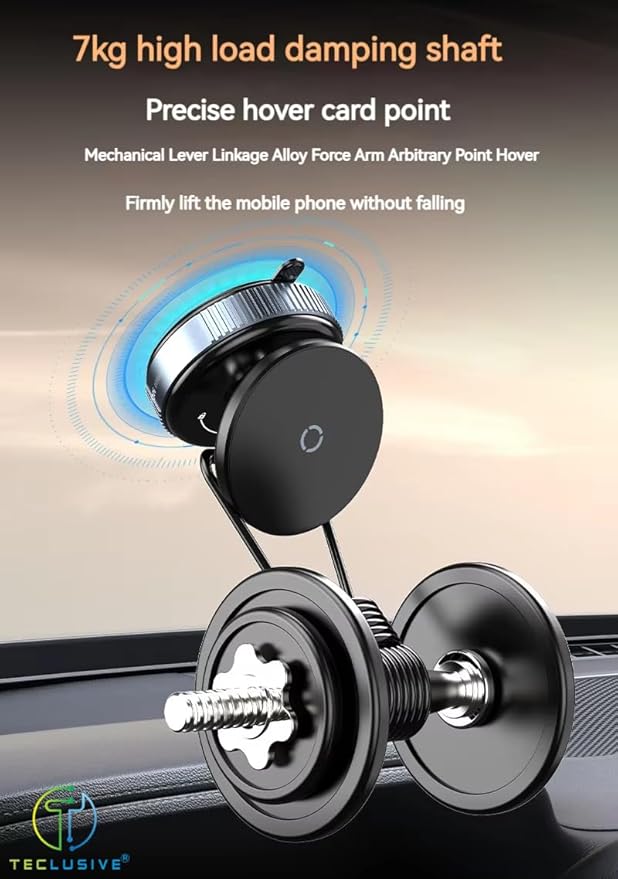 360° Magnetic Vacuum Suction Phone Mount with Strong Grip - Image 4