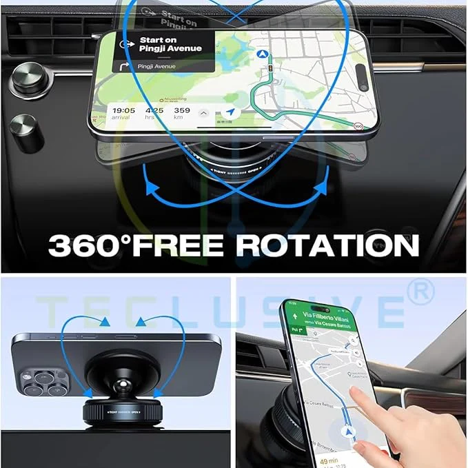 360° Magnetic Vacuum Suction Phone Mount with Strong Grip - Image 7