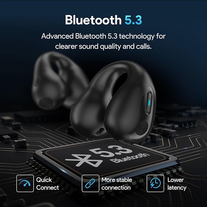 🎶⚡OpenWave Bluetooth Earphones 💫 | Lightweight & Stylish Wireless Earbuds 🎵🏃♀️ - Image 4