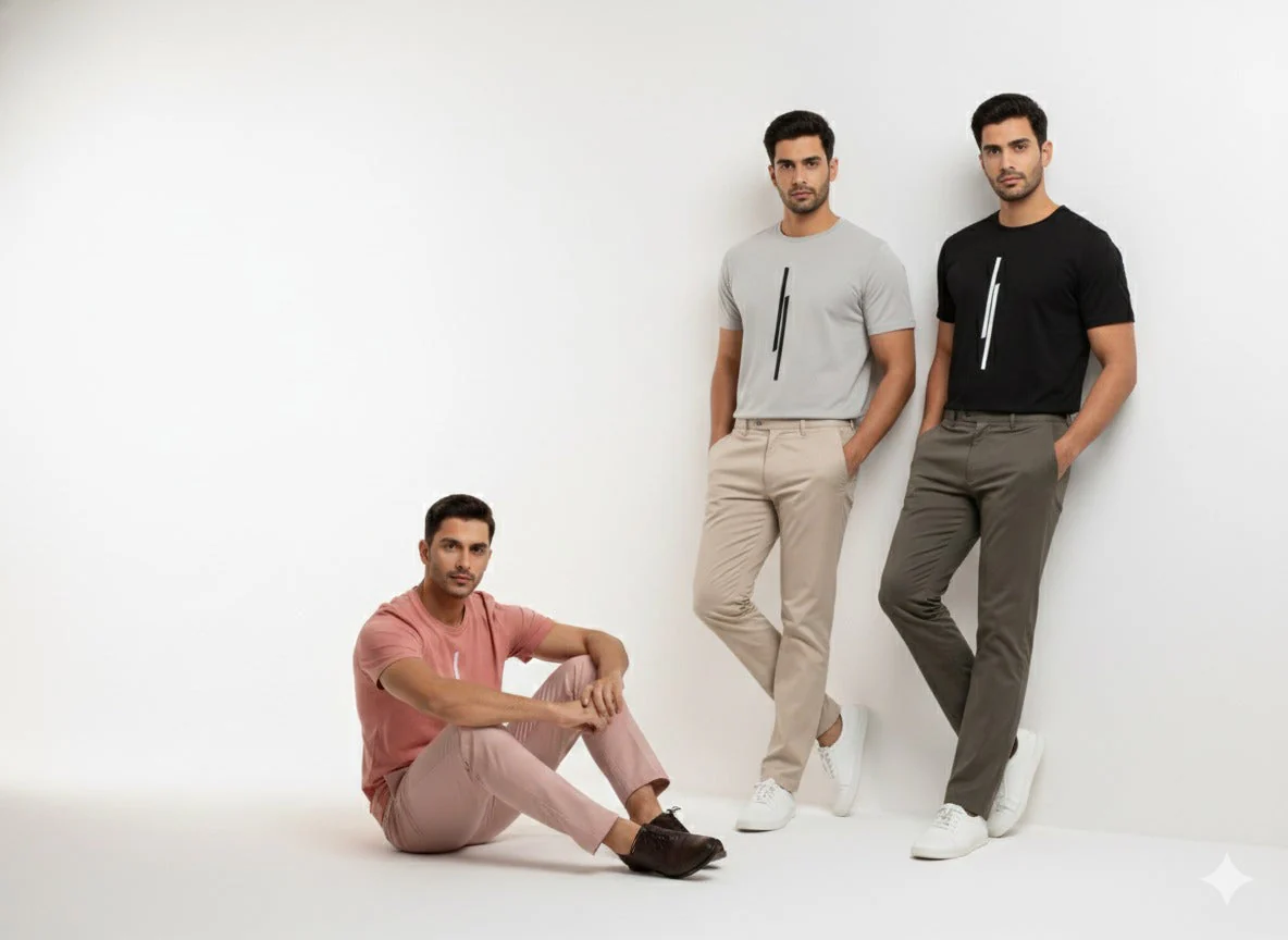 Men’s Round Neck Graphic Printed T-Shirts Combo Pack of 3 - Image 3