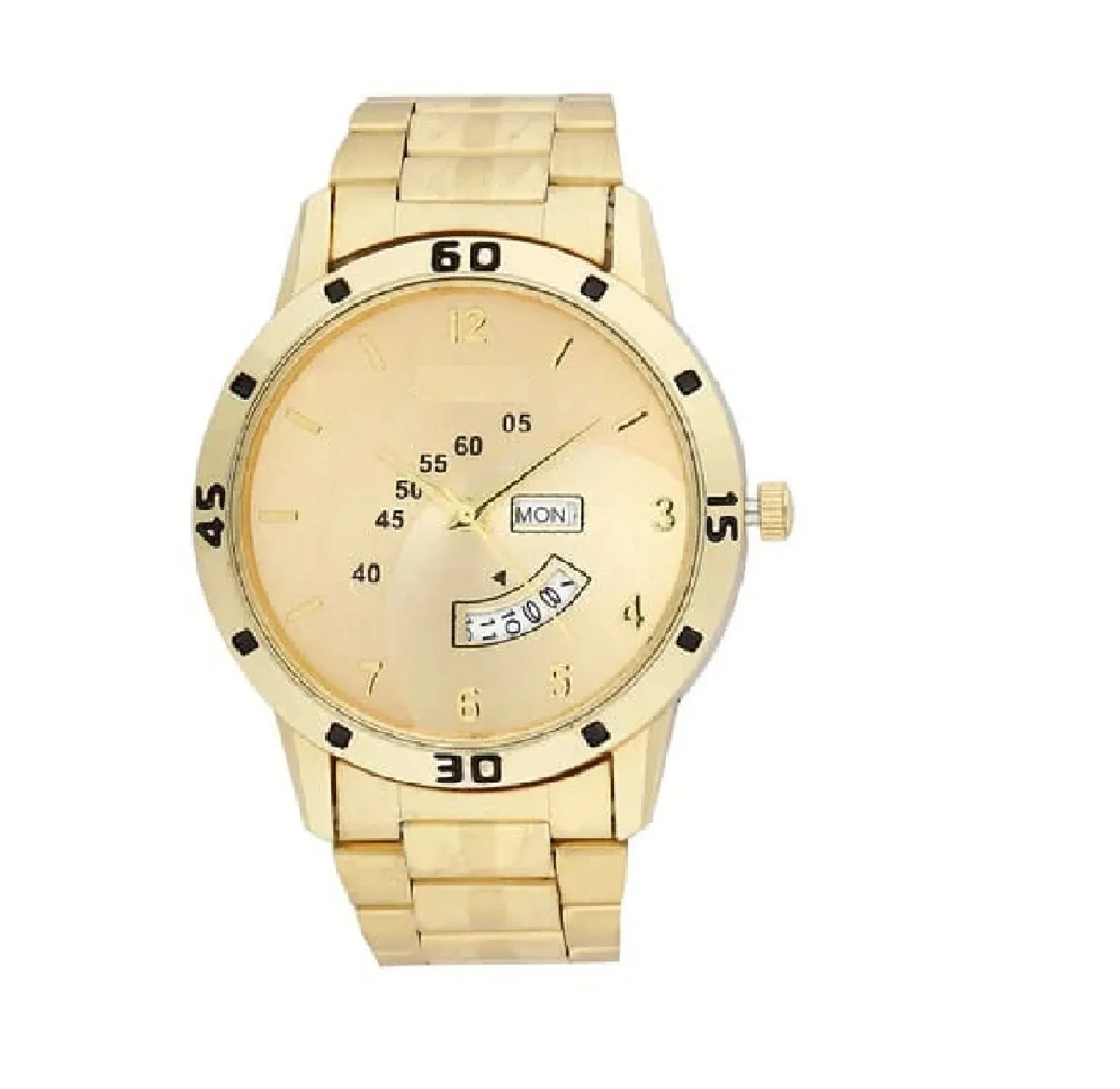 Wireless Watch Earpods With Charging Inbuilt Powerbank With Free Golden Analog Watch - Image 7